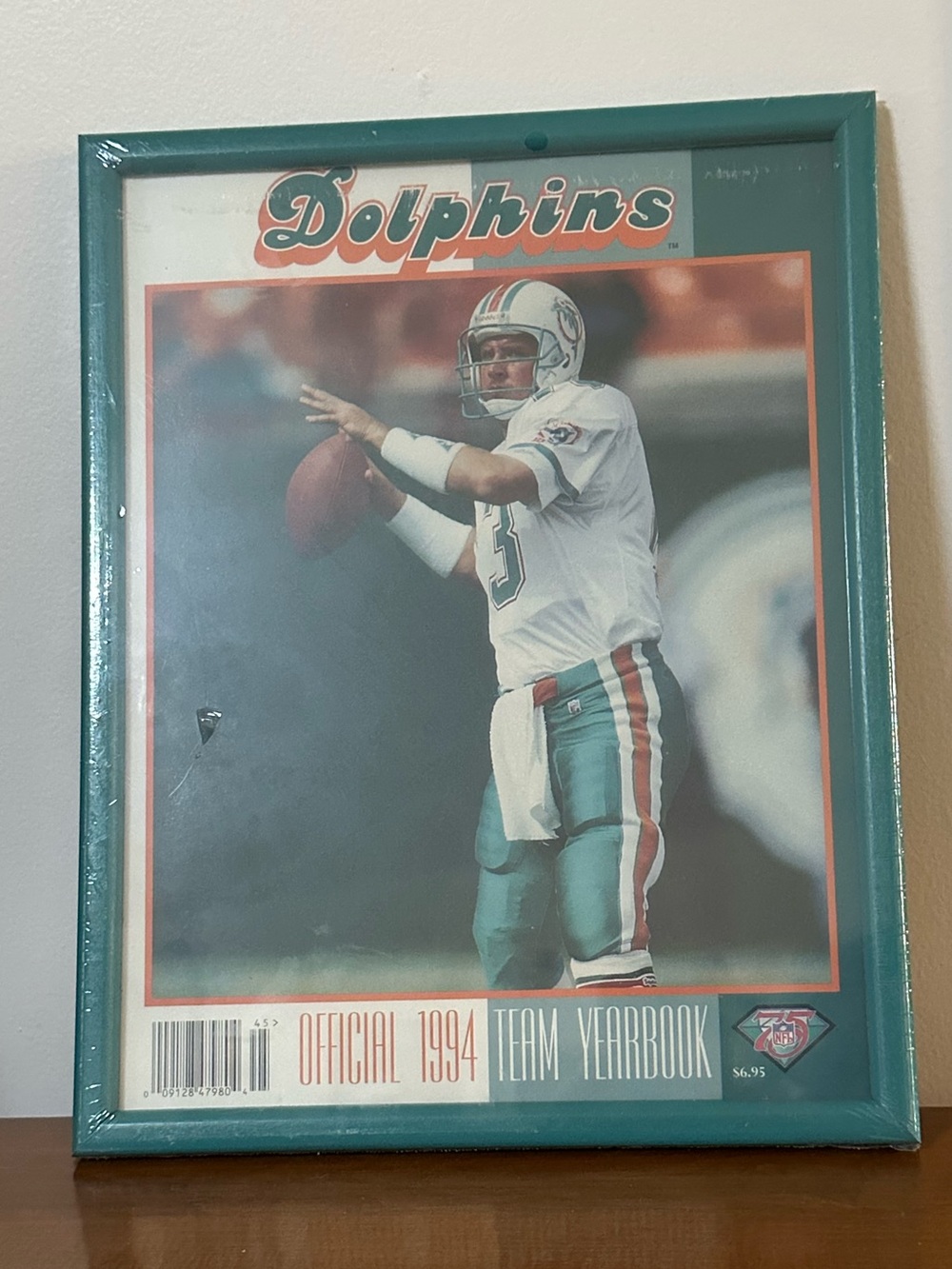 VTG 1994 Miami Dolphins Yearbook Framed Dan Marino